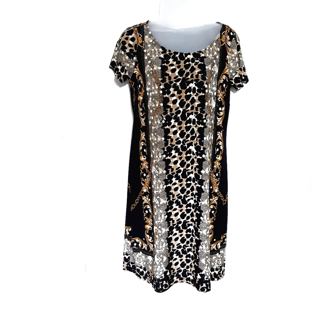 MILLE GABRIELLE Cap Sleeve Shift Dress Size Medium